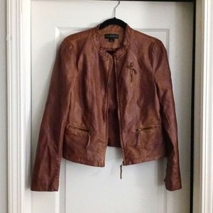 Faux leather jacket